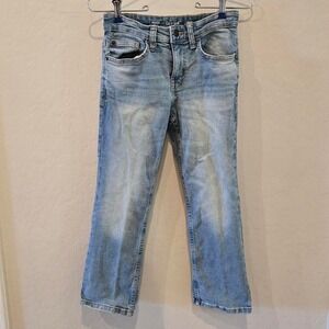 Cat & Jack Boys 8 Straight Stretch Denim Jeans with adjustable waist